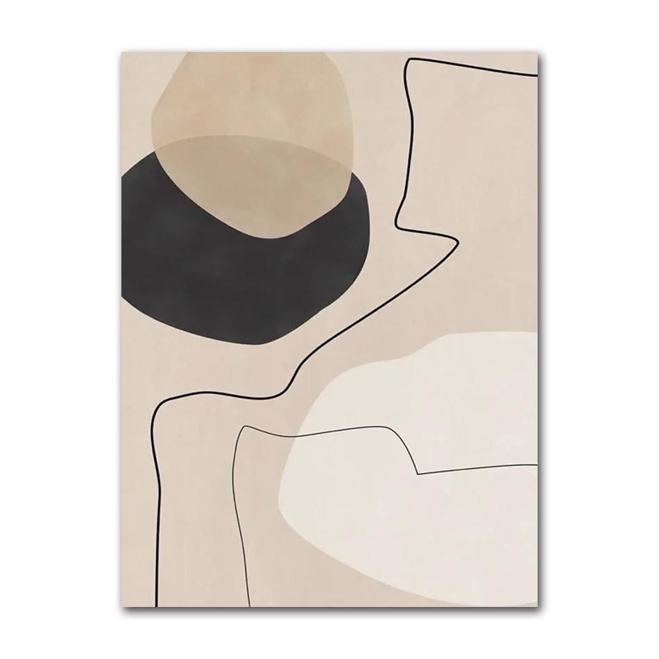 Abstract Vintage Line Geometric Posters And Prints Canvas Painting Modern Nordic Wall Art Pictures Living Room Home Decor