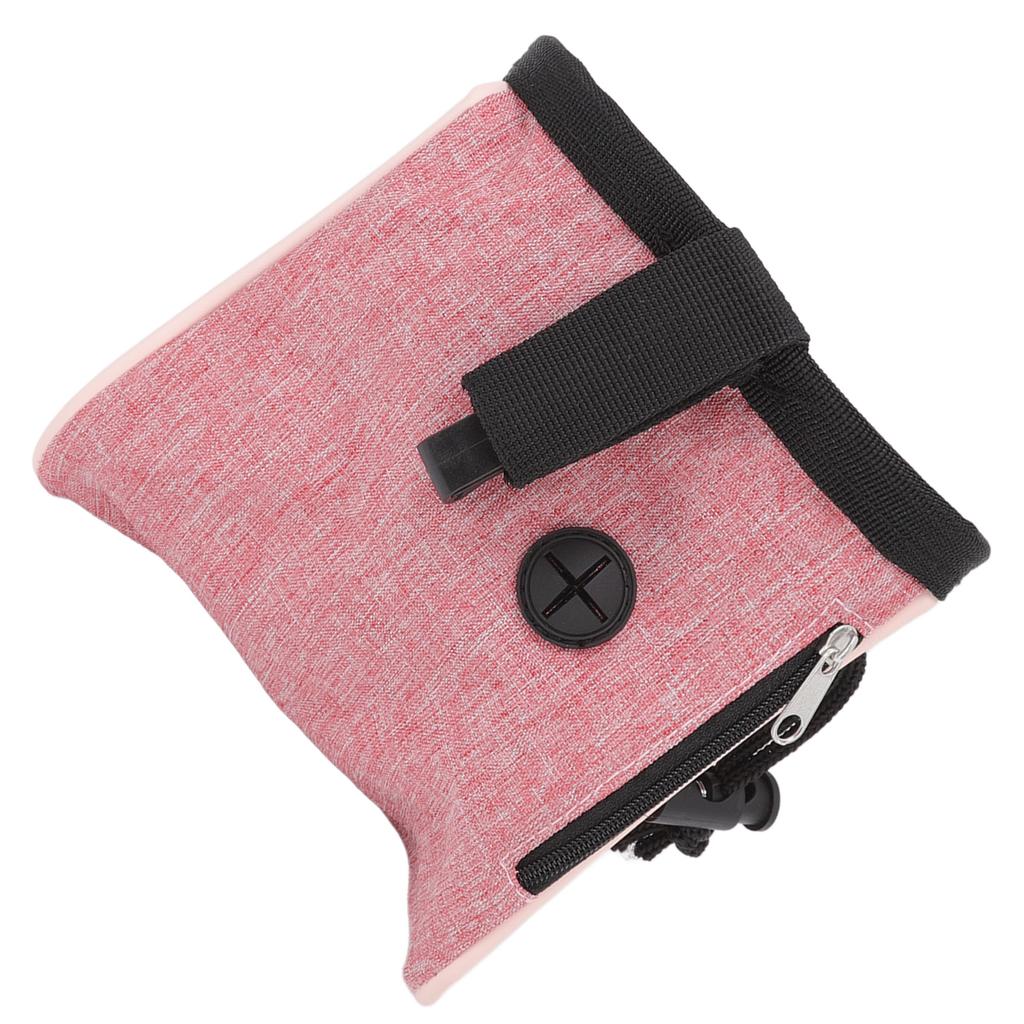 Dog Treat Pouch Collapsible Dog Walking Bag with Built In Poop Bag Dispenser for Travel Walking Outdoor
