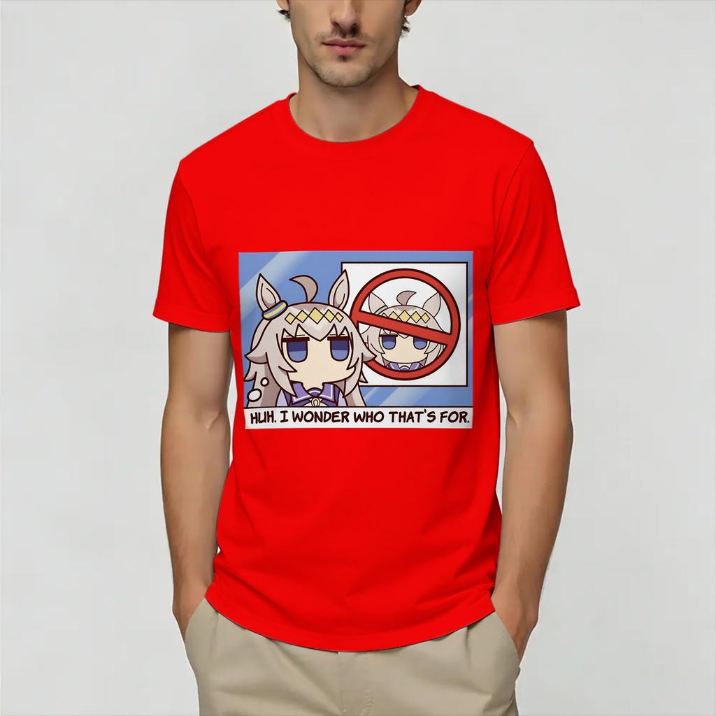 Uma Musume Oguri Cap Unisexs T Shirt Novelty Tee Shirt Short Sleeve O Neck TShirts Pure Cotton Original Clothes