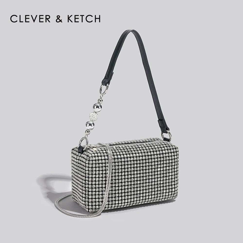 Fashion Niche Armpit Bag Diamond Crossbody Bag Length 19cm Wide 7cm High 11cm