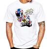 34 Kevin Schwantz Gp 2023 T-Shirt Sommer Unisex Kurzarm Gs Abenteuer Moto Sport Freizeit Weißes Oberteil Unisex Motorradfahrer T-Shirts