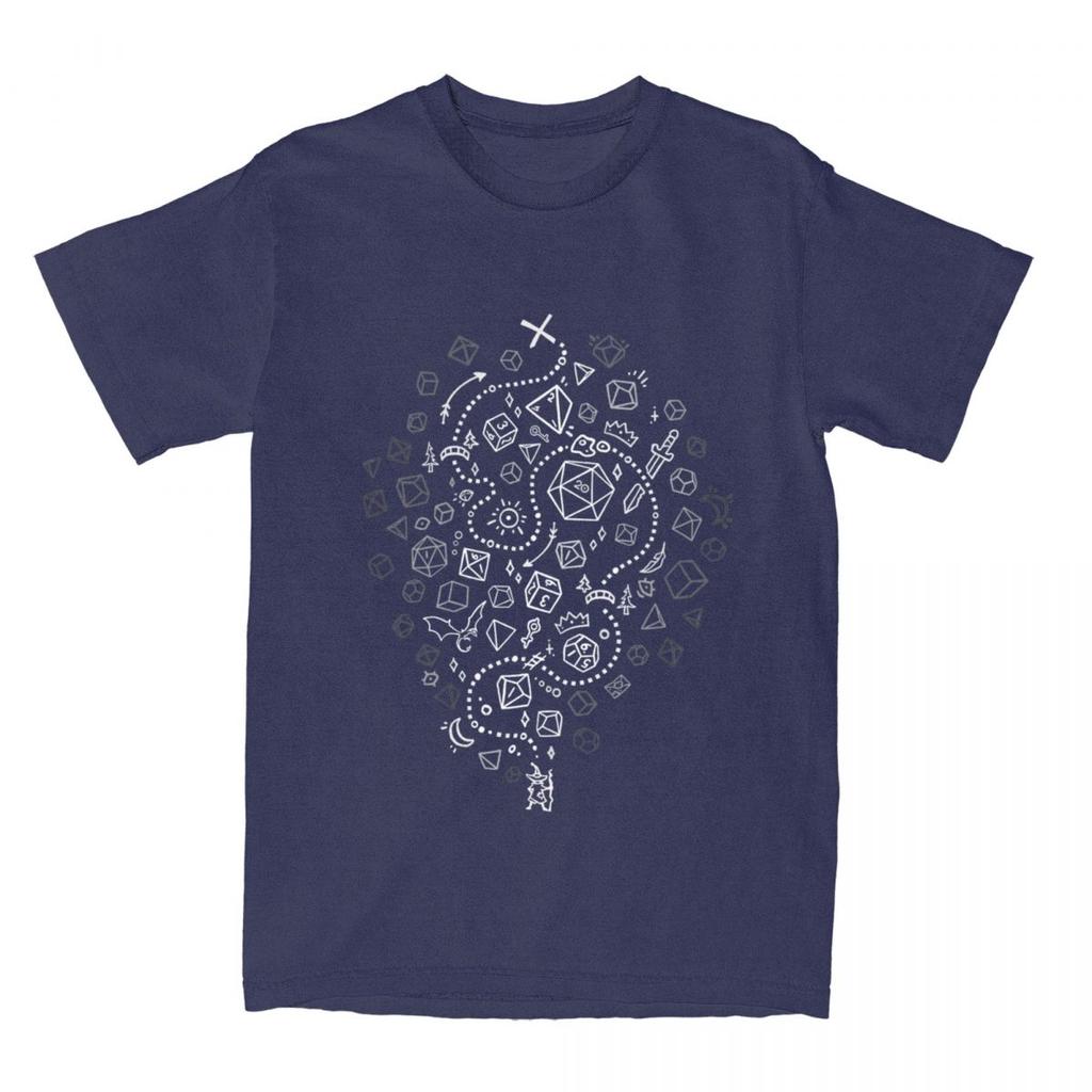 Unisex Womens DnD D Dice The Adventure Begins Shirt Merch Dungeon Dragon Pure Cotton Tops Tshirt Vintage Tees All Seasons
