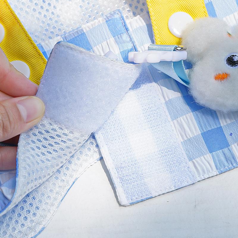 Cartoon Pet Harness Leash Sun Hat Set Cute Kitten Puppy Costume Cat Small Dogs Vest Harness Rope Cap Outdoor Supplies