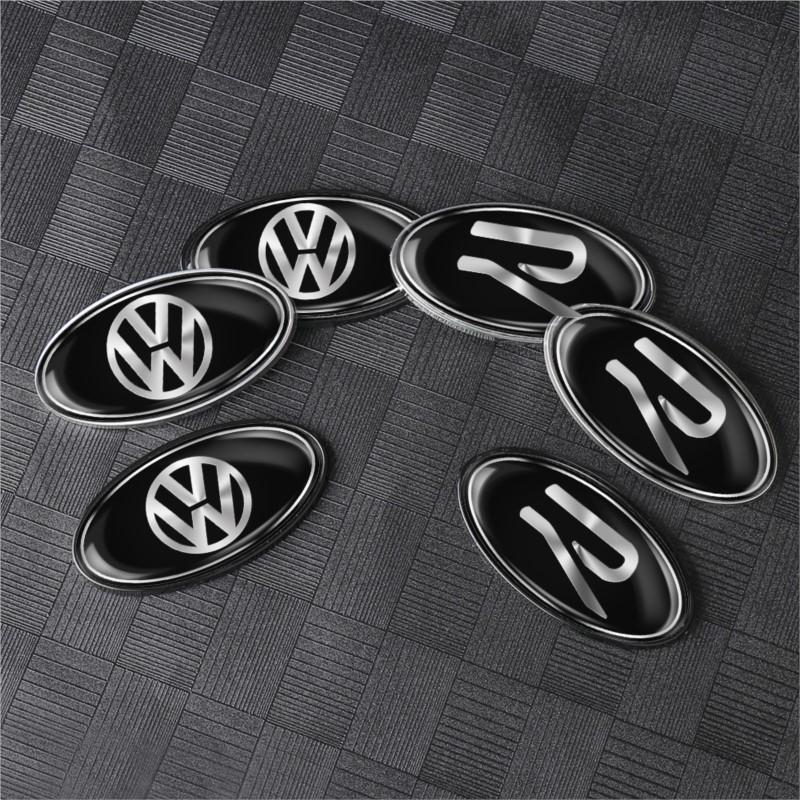 Auto Karosserie Heck Kofferraum Dekoration Emblem Aufkleber für Volkswagen VW RLINE Golf Blue Motion MTM Polo Passat TSI Scirocco Käfer Jetta