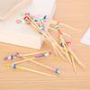 10/20 Pcs Bamboo Ear Cleaning Spoon Cartoon Head Earwax Removal Skid Resistant Wood Ear Cleaner Kit Ear Picks Removal