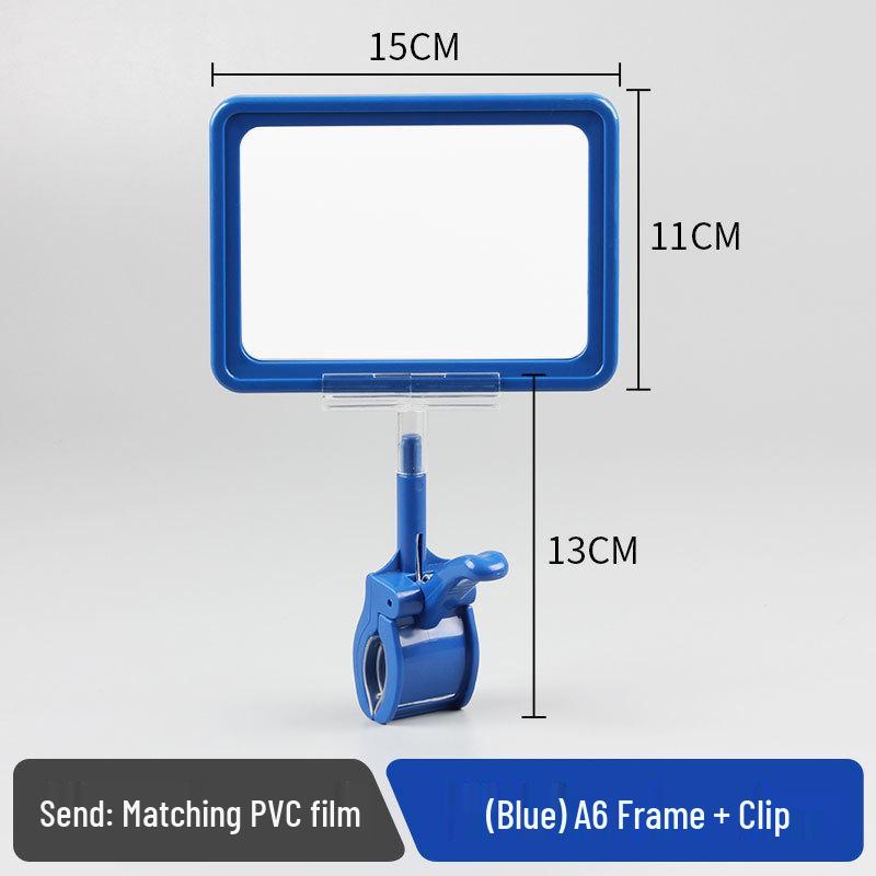 

Двусторонний рекламный POP-фрейм формата A4 для ценников - Подвесная подставка-клипса для супермаркета и вешала для одежды