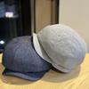 New Korean-style Dongdaemun simple casual denim newsboy cap for women, versatile for spring and autumn, retro and face-slimming