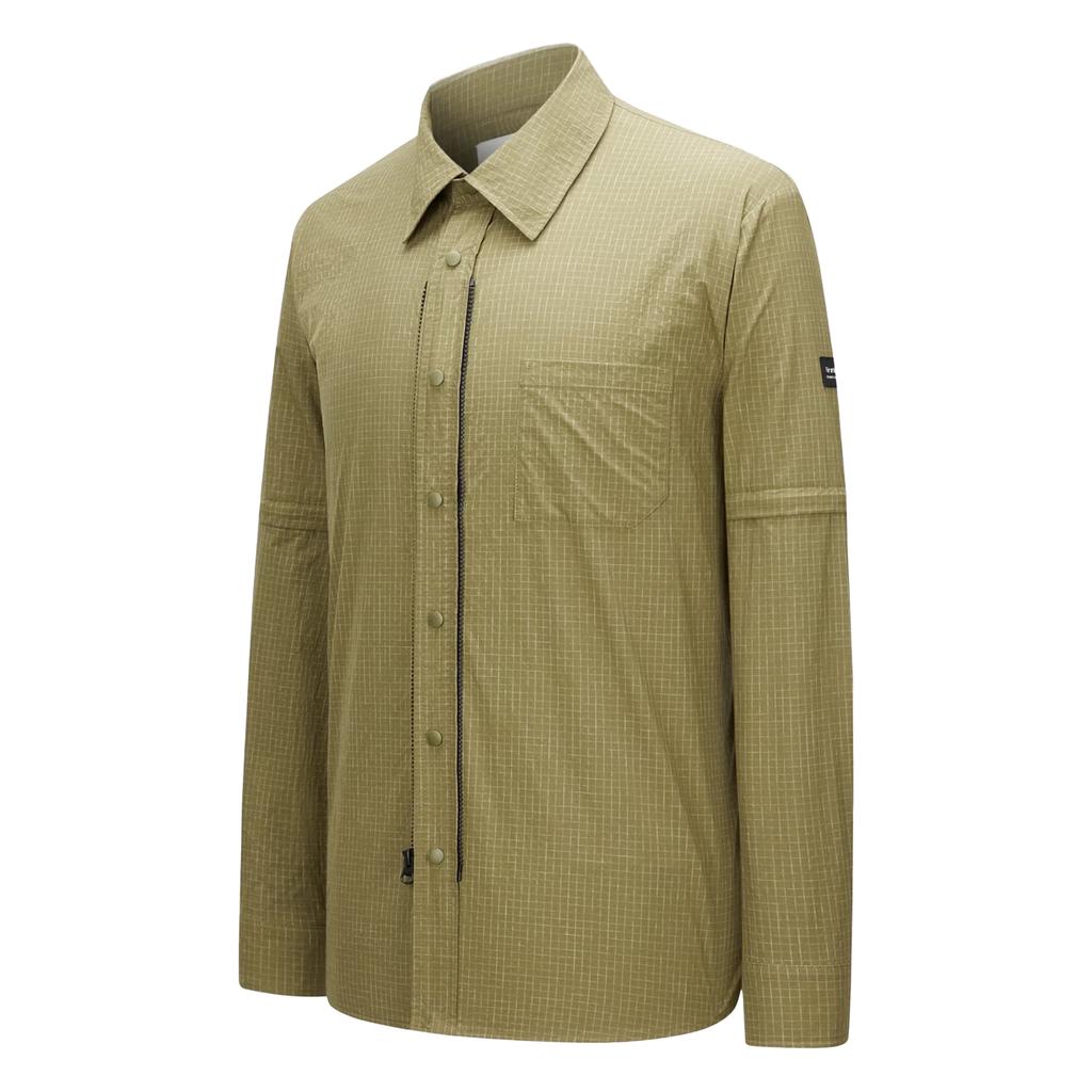 Firetrap Mens 3 In 1 Ripstop Convertible Shirt