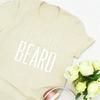 Ihr Hintern Ich mag seinen Bart Lustiger Einfacher Buchstabendruck T-Shirt Oberteile Valentinstagsgeschenk für Paare Niedlich Passend Normal Kurzarm