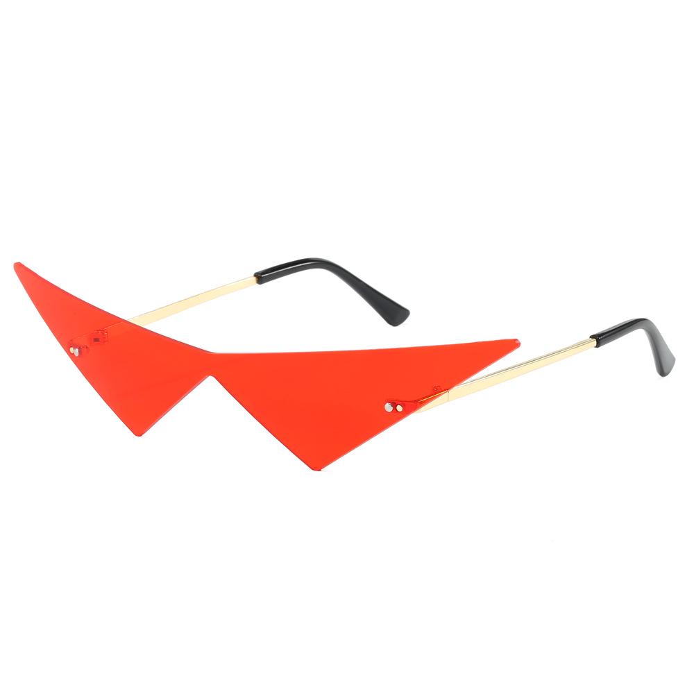 Cross-border Rimless Heart Sunglasses for Halloween and Christmas Parties