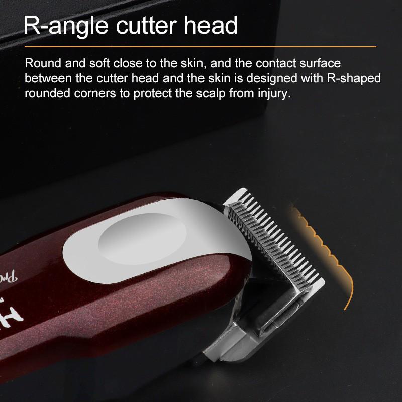 HIENA Exclusive Indicator Light Hair Clipper: Rechargeable Electric Clipper with Oil Head Carving Razor