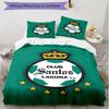 3pcs Duvet Cover Set (1*Duvet Cover + 2*Pillowcase, Without Core), Club Santos Laguna Print Soft All‑Season Bedding Set, Home Bedroom Decor Gift