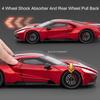 1:24 Scale GT Lykan Car Model Toy Diecast Alloy Doors Opened Sound Light Pull Back Supercar Miniature Models Collection Gifts