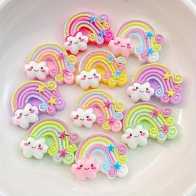Creative Resin Cloud Rainbow Pendant Accessories DIY Pendant Accessories