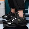 Air Cushion Men Running Shoes Breathable Black Sports Shoes Women Athletic Training Shoes Men Platform Leather Casual Sneakers