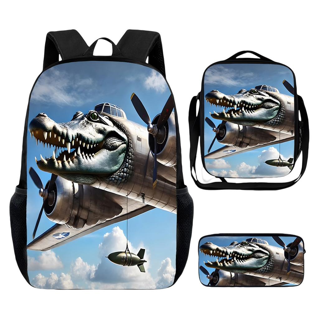 Anime Peripheral Casual Backpack Student Backpack, Back-to-school  Gift, School Bag, Lunch Bag, Pencil Bag Three-piece Set