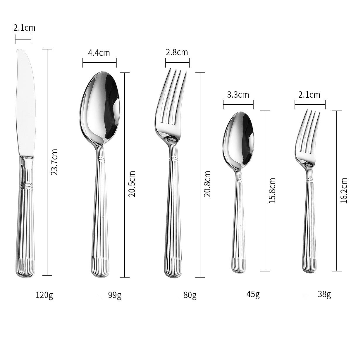 

Новые Роскошные Столовые Приборы 18/10 нержавеющая сталь 304 Классический Набор Столовой Посуды Серебряный Дропшиппинг 1 Set 5 Pieces