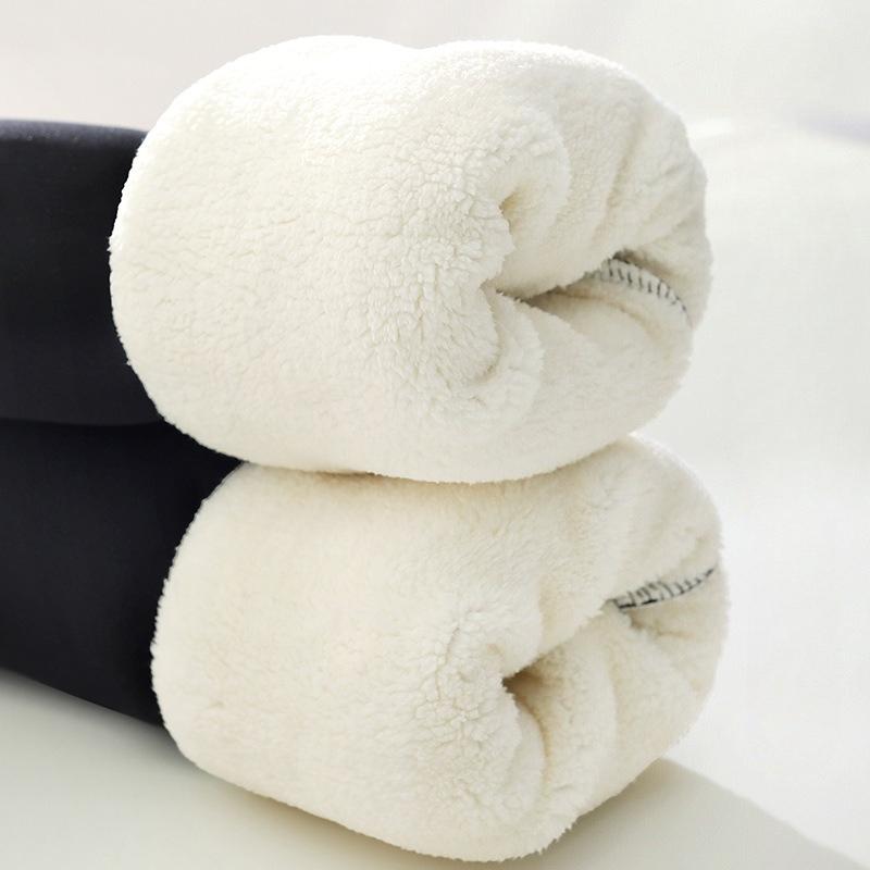 Winter Extra Thick Sherpa Leggings Plus Size Women Pants Fleece Lined Outdoor Wear High Waist Slimming Warm Thermal Pants Women