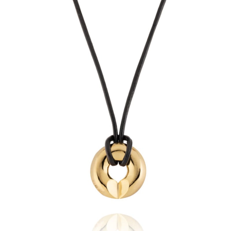 

LINKY LABORATORY Pendant Heart Leather N_(Gold) Gold