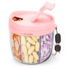 Cute Large Pill Dispenser Storage Container Anti-Mix Moisture-proof Portable Travel Bottle Organizer With Wide Opening Easy Use