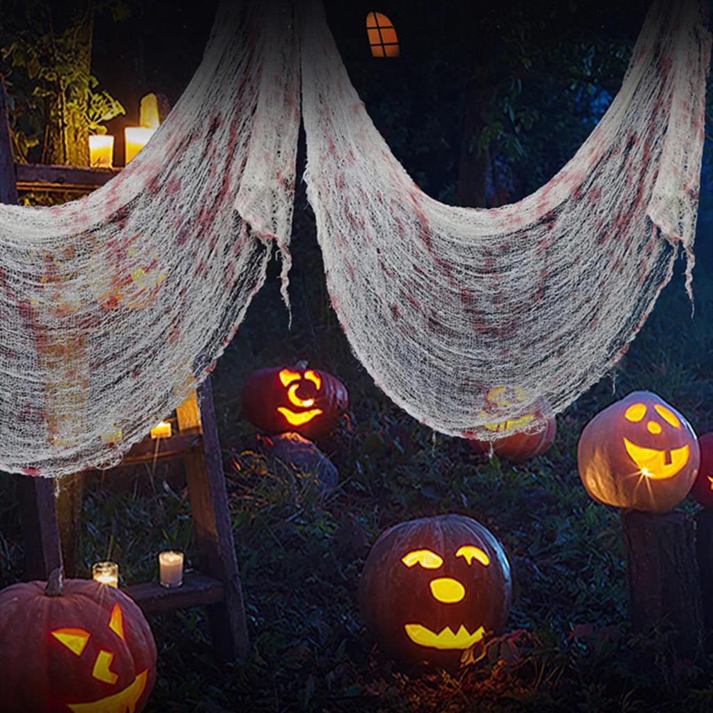 Halloween Gaze Skrekk Spøkelseshus Dekor Utendørs Skummelt Spøkelse Ekkelt Stoff Fest Scene Dekorasjon Gotiske Rekvisitter
