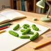 3D Printed Caterpillar Toy 1/5/10Pcs Figurine, Movable Joints Fidget Articulated Toy, Realistic Insect Figure for Stress Relief Educational