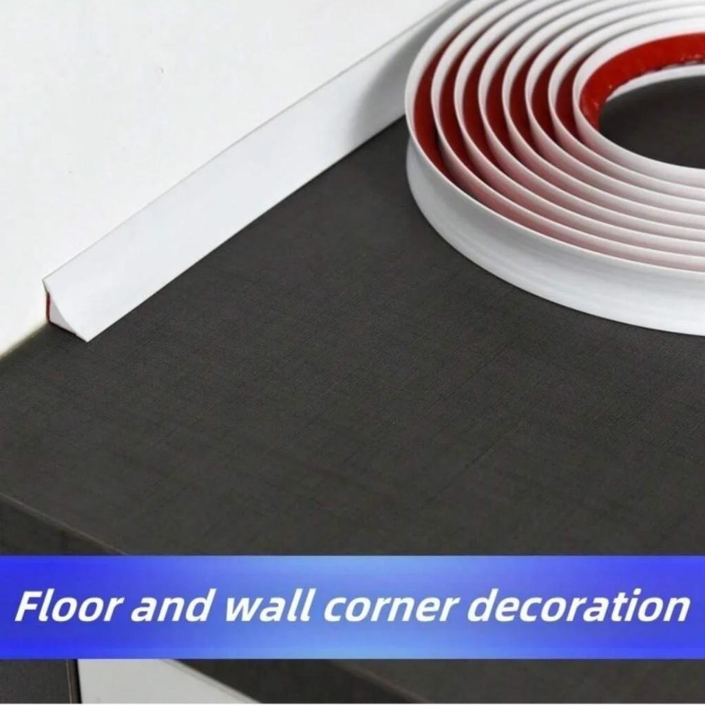 1PC 1/2/3meters Flexible Trim Caulk Strip Wall Moulding Trim, Peel and Stick Trim for Wall Corner Deco, Ceiling
