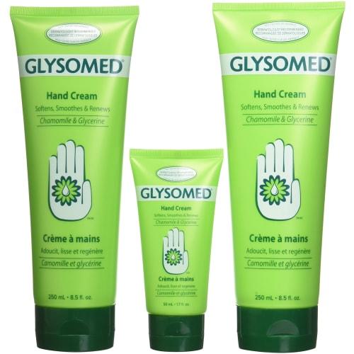 

Glysomed Hand Cream Combo 3 Pack (2 X Large Tube 8.5 Fl Oz + 1 X Purse Size 1.7 Fl Oz)