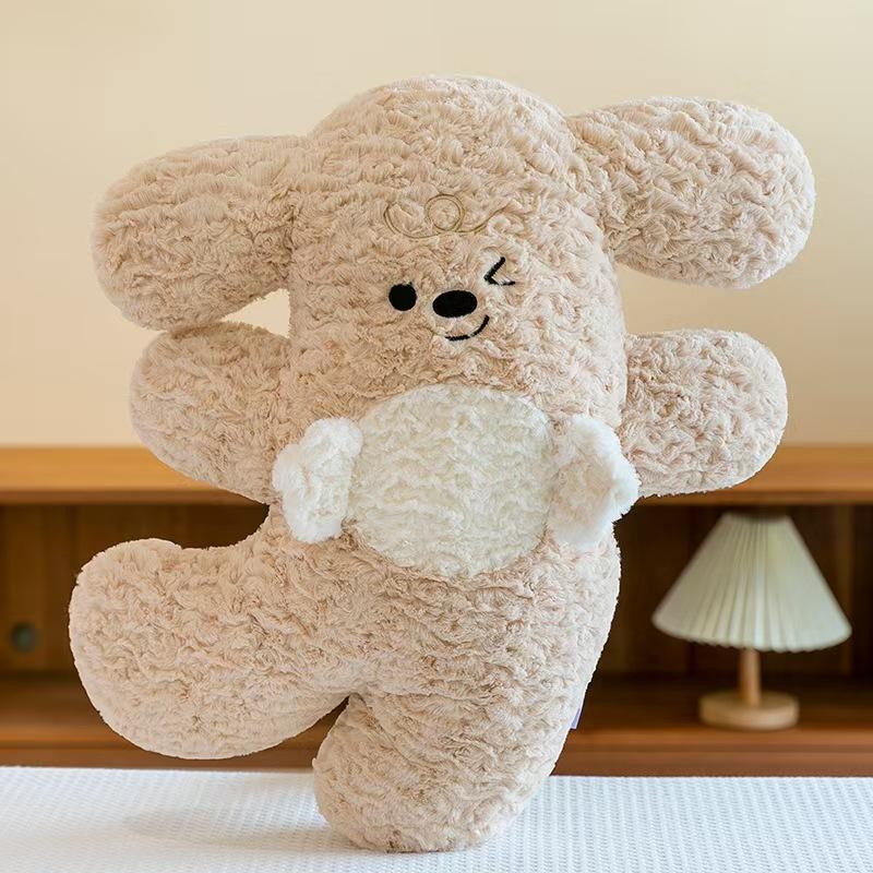 Cute Candy Puppy Plush Toy Pillow Dog Doll Comfort Doll Girl Children Birthday Gift Redemption