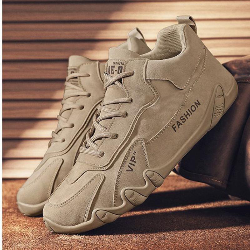 Men's Waterproof Workwear Shoes Winter Leather Ankle Boots Men Lace Up Casual Sneakers Fashion Motorcycle Male Footwear Zapatos