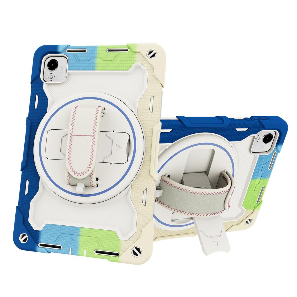 Wytrzymałe Etui z Podstawką Uniwersalne dla Huawei Honor Pad X9a X9 Pro 2025 11,5" ELN2-W29 Obrotowe o 360° Ciężkie Pokrowiec z Paskiem na Rękę