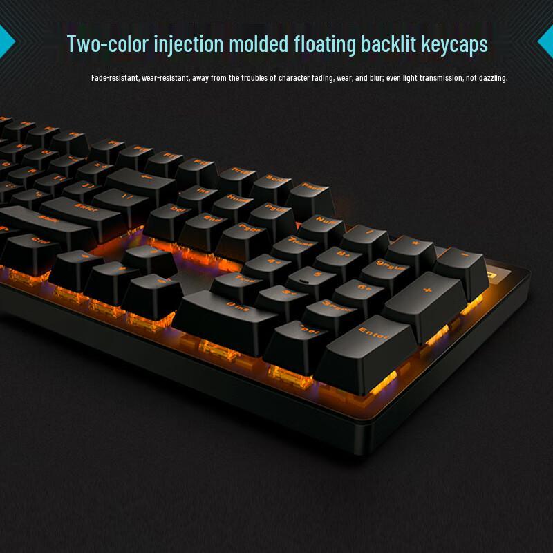 Rapoo V500PRO 104-Tasten Kabelgebundene Mechanische Gaming-Tastatur mit Hintergrundbeleuchtung