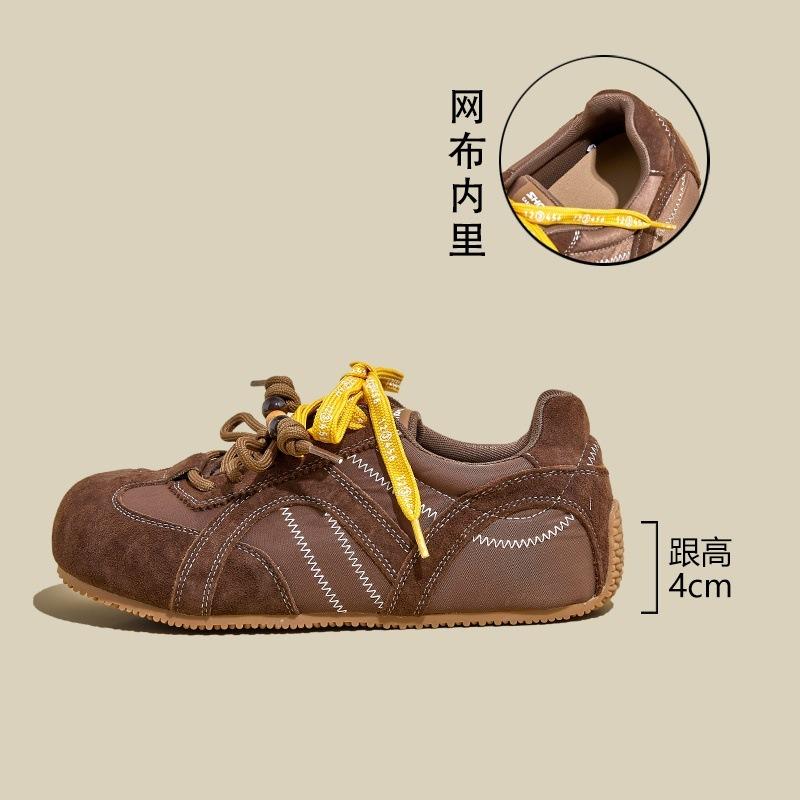 Sommer neue Innen erhöhende dicksohlige atmungsaktive Retro vielseitige lässige Sportschuhe Damen