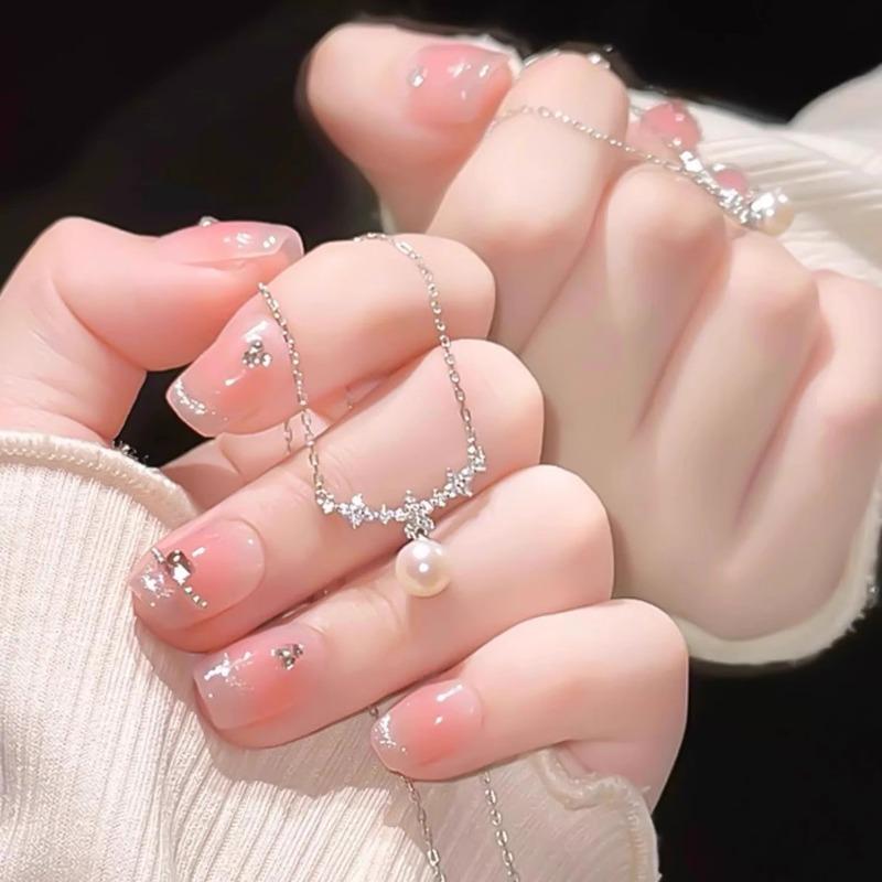 Single small pearl zircon necklace femininity celebrity niche design daily versatile trendy versatile