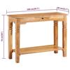 Table console - vidaXL - 100x40x76 cm - Bois d'acacia massif - Finition laquée - Rustique