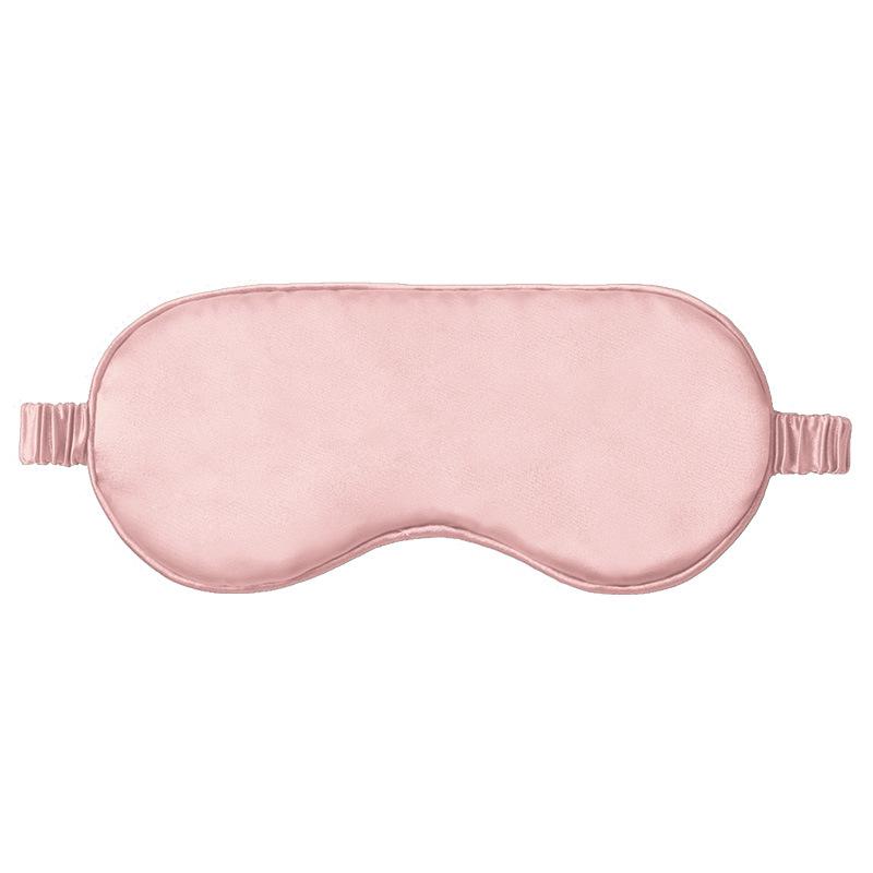 Faux Silk Light Blocking Sleep Eye Mask with Mulberry Silk Print Logo