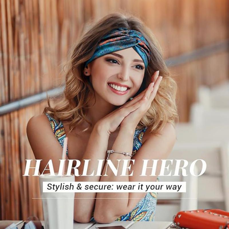 Boho styl Dámská široká čelenka Retro čelenka Elastický měkký turban Uzlovaný Vhodný na jógu Vlasové doplňky