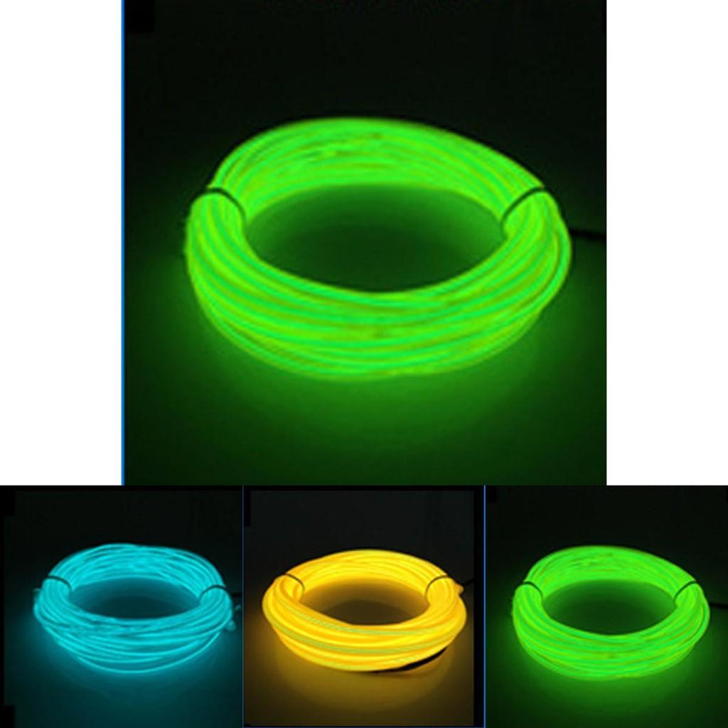 Flexible And Bright El Wire Costume Illuminated Strips Ideal For Halloween And Christmas Decor