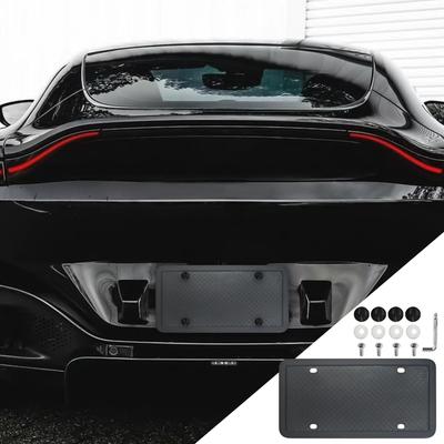 Licence Plate Frame 2 Piece Number Plate Frame Bracket Holder Mount Noise Reduction Weatherproof Adapter For Truck Trailer Golf