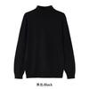 Autumn Winter Long Sleeve Inner Wear High End Mock Neck Sweater Men Korean Style Loose Casual Solid Color Knit Base Layer