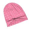 ZLIENSZUS & Men' Minimalist Knit Hat - Pink & White Continuous Print, Seamless Repeatable Suitable for Quiet Style, Neutral Tones for Casual & Dressy