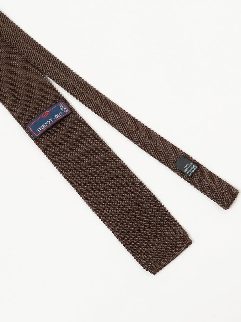 Beams F Marron Free Knit Custom Order by 21550899805 Men's Tie, TRICOT-DIO,