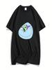 Funny Graphic Printing Tshirts Casual Women Clothes Smiling Friends Cartoon Print T-Shirt Summer Round Neck Aesthetic Clothes