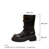 [sheii] Wu Xuanyi 6 thick-soled locomotive medium and high boots belt buckle knight short boots