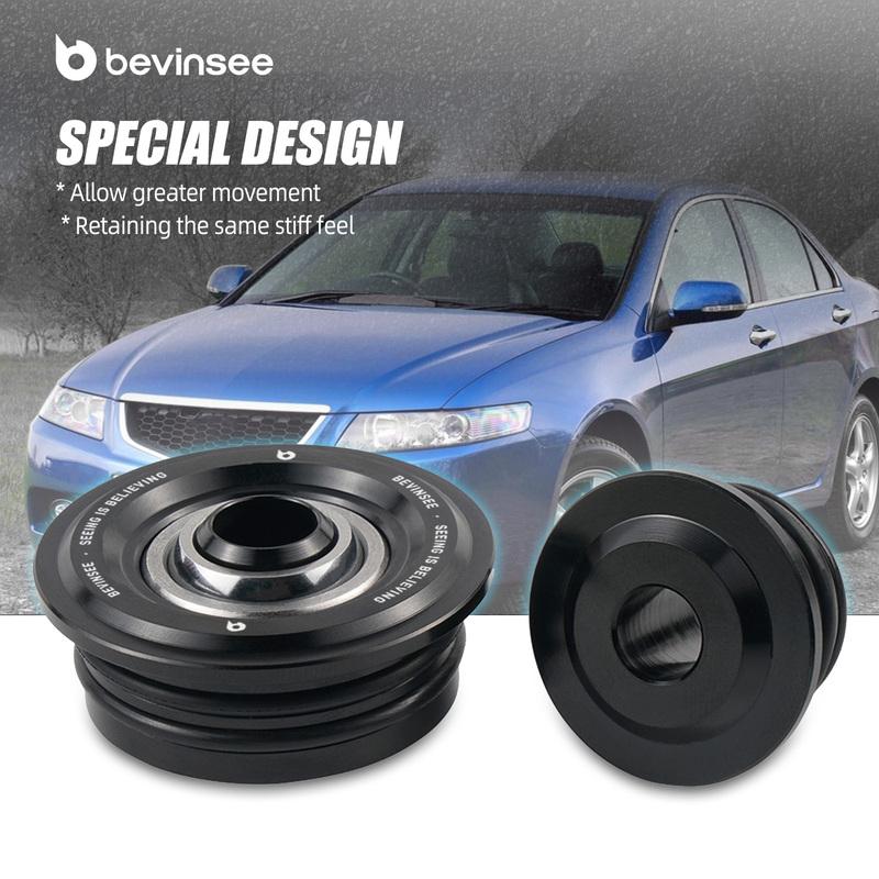 BEVINSEE Spherical Shifter Cable Bushings for Honda Accord 03-05/Civic Si 02-15, for Acura RSX 02-06/TSX 04-08