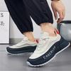 Sneakers da Uomo Robuste Scarpe da Corsa da Uomo Moda Casual Pelle PU Comode Zeppa Scarpe Vulcanizzate Tenis Masculino Taglia 48