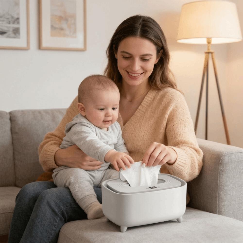 Adjustable Temperature Wipes Heater Constant Temperature Wet Tissue Heating Box Baby Care