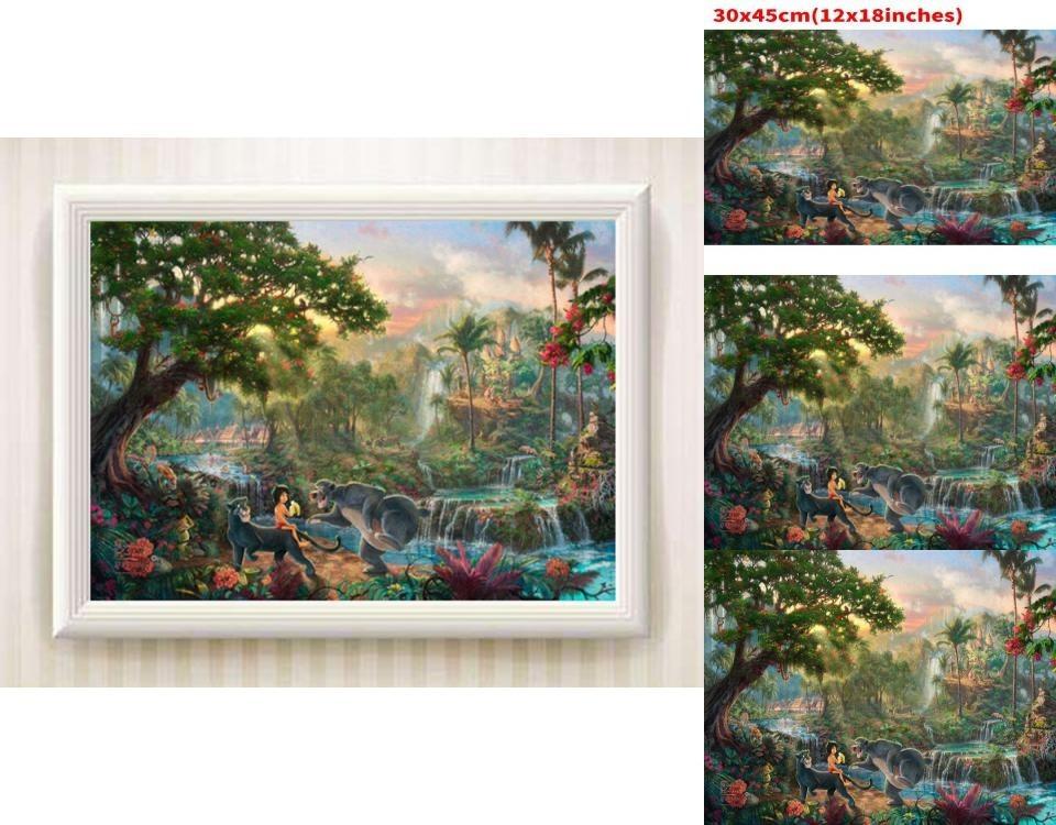 Meerjungfrauenprinzessin Leinwand Wandkunst Für Moderne Märchen Schlafzimmerdeko Cartoon Stil Bunt Gerahmt Sprühmalerei Verschiedene Größen