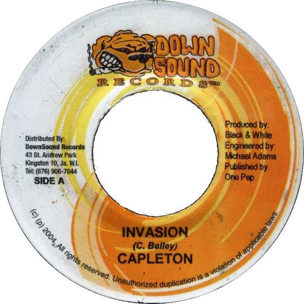 

7-дюймовая пластинка CAPLETON - Invasion НИКАКОЙ Down Sound Reco 2004 Ямайка Регги, Ска и Даб Б/У