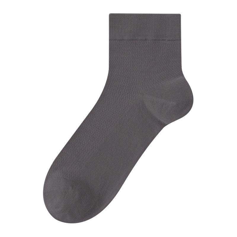 Męskie wiosenno-letnie ultracienkie chłodne siateczkowe oddychające 7A antybakteryjne i antyzapachowe skarpety biznesowe